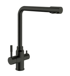 Змішувач для кухні MIXXUS SUS-021 BLACK з виходом для питної води (Колір чорний) (MI5861)