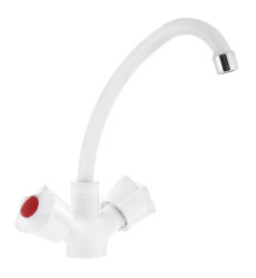 Смеситель для кухни Plamix Ama-271 White (PM0696)