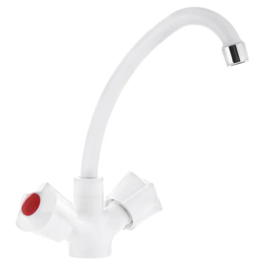 Смеситель для кухни Plamix Ama-271 White (PM0696)