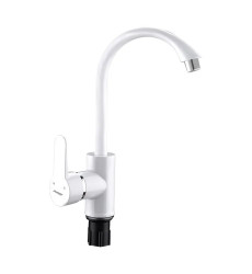 Смеситель для кухни Plamix Leon-011 White (PM0614)