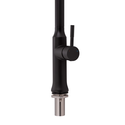 Смеситель для кухни Qtap Baruska с выдвижным изливом QTBAR9137103UB Black Matt Смеситель для кухни Qtap Baruska с выдвижным изливом QTBAR9137103UB Black Matt