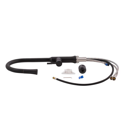 Смеситель для кухни Qtap Baruska с выдвижным изливом QTBAR9137103UB Black Matt Смеситель для кухни Qtap Baruska с выдвижным изливом QTBAR9137103UB Black Matt