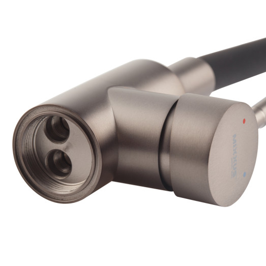 Змішувач для кухні MIXXUS SEO-011-T GRAPHITE REFL.BLACK (Колір графіт, вилив чорний) (MI8434)
