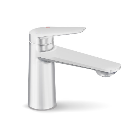 Змішувач для умивальника FADO Garda матовий білий (MIX0504W)