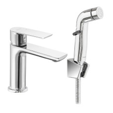 Змішувач для умивальника Haiba ALEX 001 (SH) із виходом для гігієнічної лійки (HB3977)