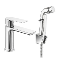 Змішувач для умивальника Haiba ALEX 001 (SH) із виходом для гігієнічної лійки (HB3977)