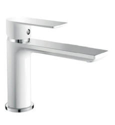 Змішувач для умивальника HAIBA ALEX 001 LONG WHITE-CHROME (HB9563)