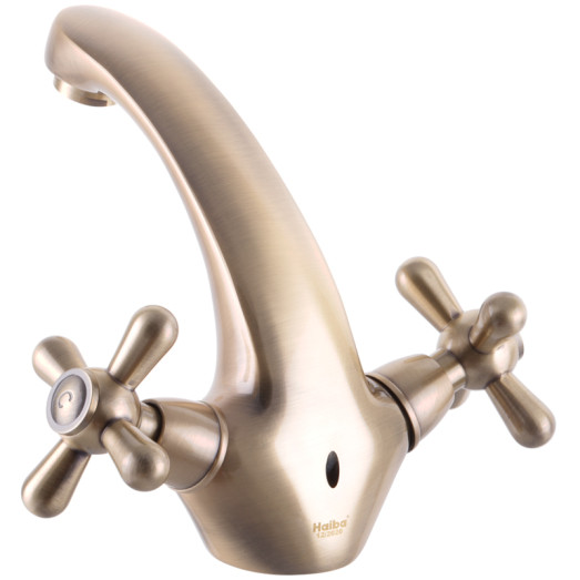 Змішувач для умивальника Haiba Dominox 161 колір бронзовий (HB3937)
