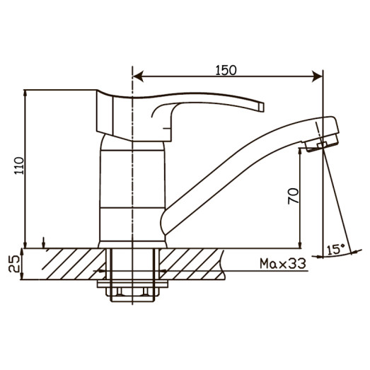 Змішувач для умивальника Haiba Focus 555 (HB0135)