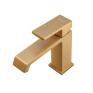 Змішувач для умивальника HAIBA GAUDI 001 BRUSHED GOLD (HB9583)