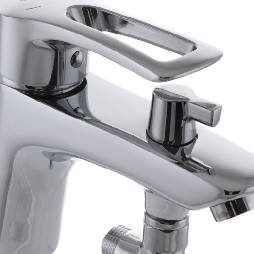 Змішувач для умивальника Haiba Hansberg 001 з виходом для гігієнічної лійки (HB0821)