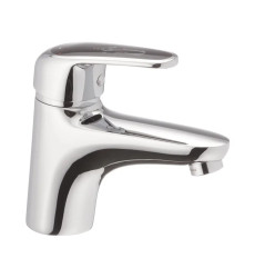 Змішувач для умивальника Haiba Magic 001 з чорною ручкою (HB0661)