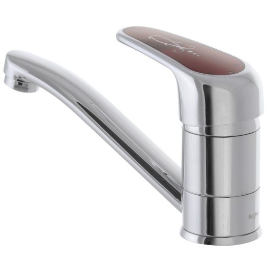 Змішувач для умивальника Haiba Magic 004 з червоною ручкою (HB0690)