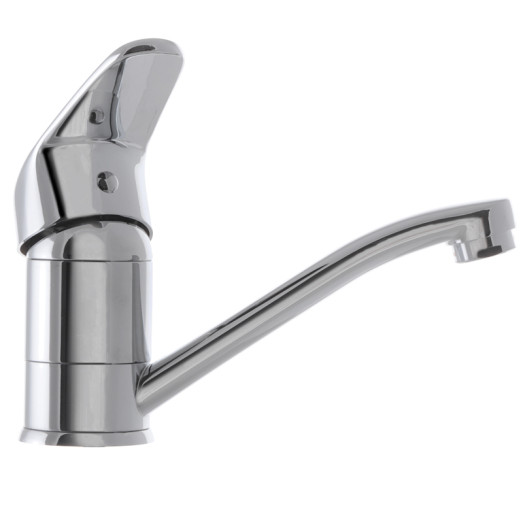 Змішувач для умивальника Haiba Magic 004 з чорною ручкою (HB0689)