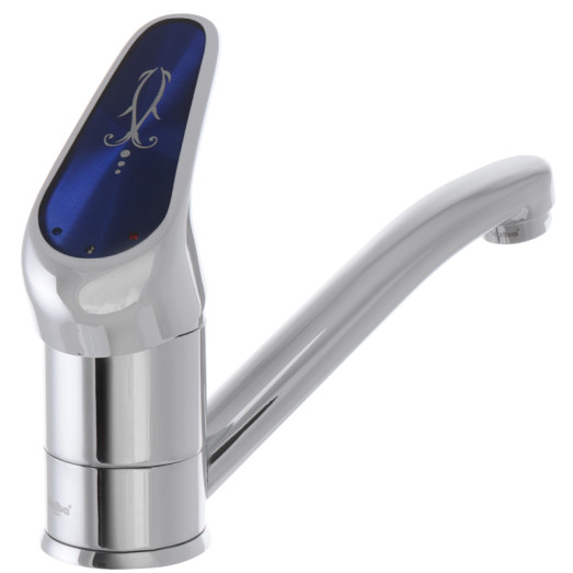 Змішувач для умивальника Haiba Magic 004 з синьою ручкою (HB0666)