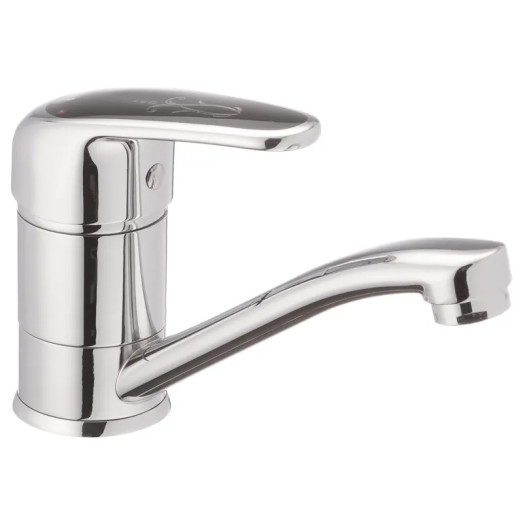 Змішувач для умивальника Haiba Magic 555 з чорною ручкою (HB0671)