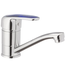 Змішувач для умивальника HAIBA MAGIC 555 з синьою ручкою (HB0672)