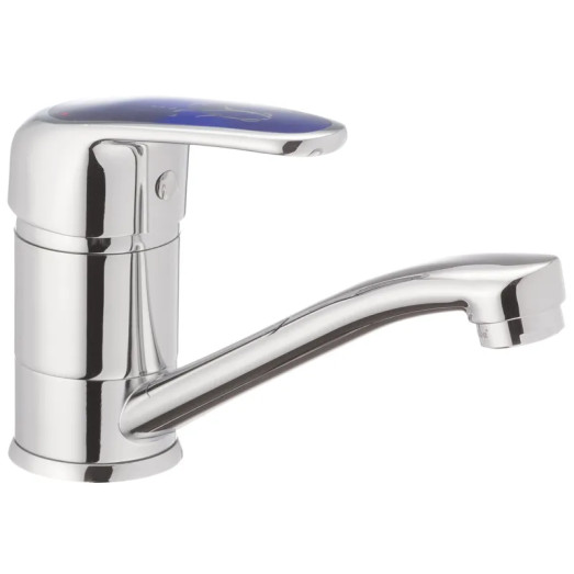 Змішувач для умивальника HAIBA MAGIC 555 з синьою ручкою (HB0672)