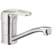 Змішувач для умивальника Haiba Magic 555 з сірою ручкою (HB0670)