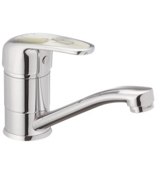 Змішувач для умивальника Haiba Magic 555 з сірою ручкою (HB0670)