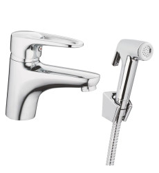 Змішувач для умивальника Haiba Opus 001 з виходом для гігієнічної лійки (HB0682)