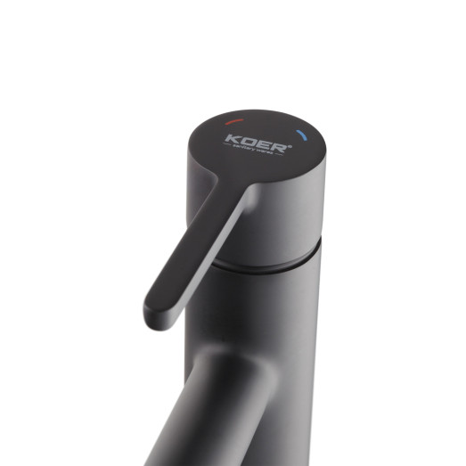 Змішувач для умивальника Koer KB-10029-05 чорний (KR5487)