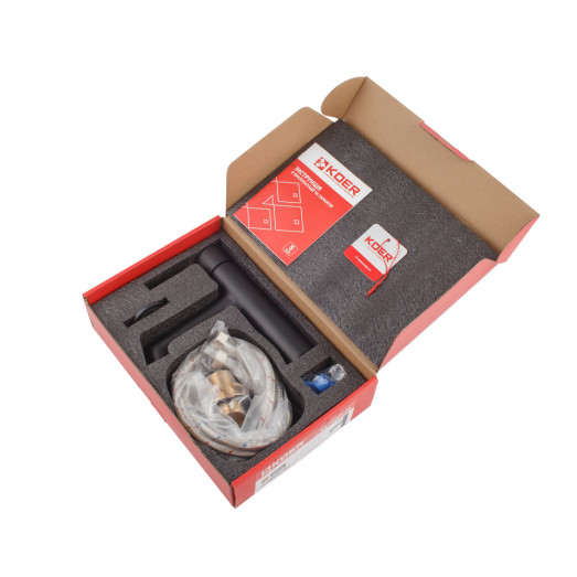 Змішувач для умивальника Koer KB-10029-05 чорний (KR5487)