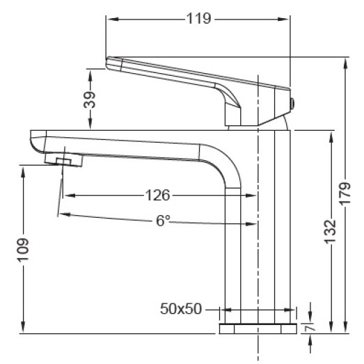 Смеситель для умывальника Koer KB-10031-07 (KR5432)