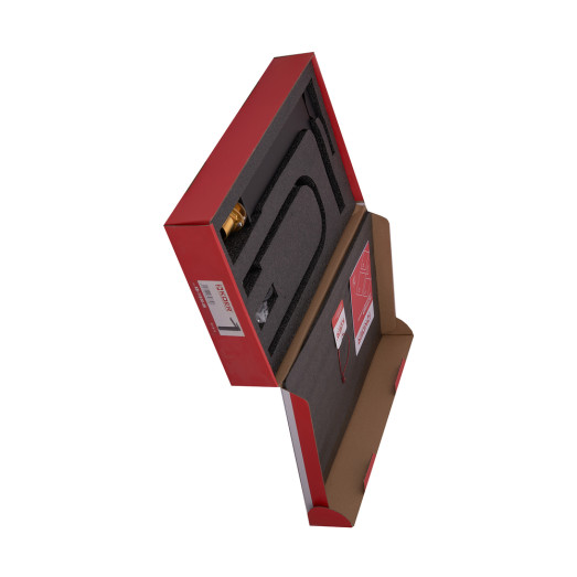 Змішувач для умивальника Koer KB-11010-05 високий чорний (KR3483)