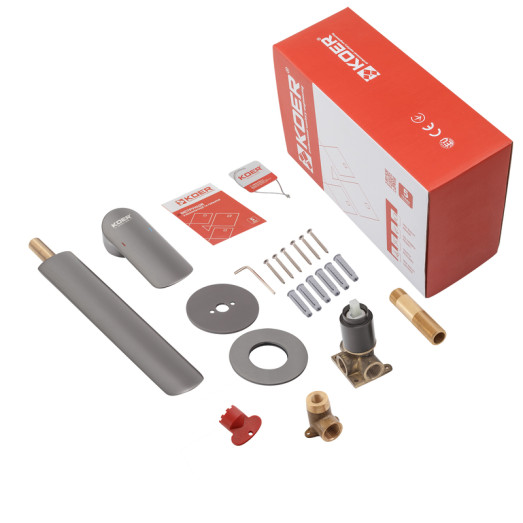 Змішувач для умивальника Koer KB-16028-07 вбудований (KR5300)