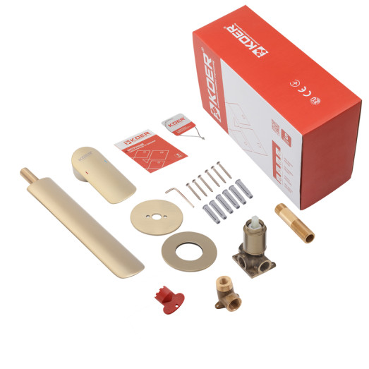 Смеситель для умывальника Koer KB-16028-12 встраиваемый (KR5299)