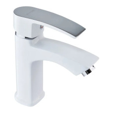 Смеситель для умывальника MIXXUS MAGNUM 001 NUT WHITE-CHROME (Цвет белый, хром) (MI6201)
