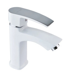 Смеситель для умывальника MIXXUS MAGNUM 001 NUT WHITE-CHROME (Цвет белый, хром) (MI6201)