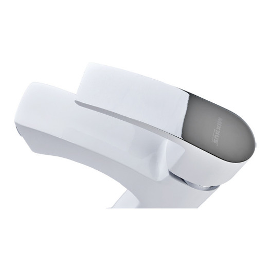 Смеситель для умывальника MIXXUS MAGNUM 001 NUT WHITE-CHROME (Цвет белый, хром) (MI6201)
