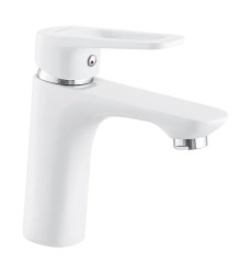 Смеситель для умывальника MIXXUS NEVADA 001 NUT WHITE (Белый цвет) (MI5798)