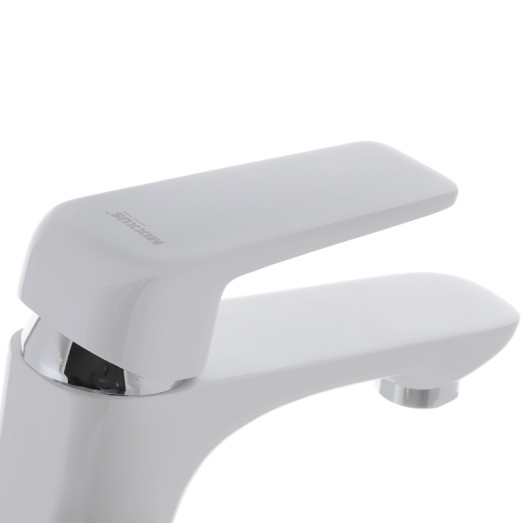 Смеситель для умывальника MIXXUS OREGON 001 NUT WHITE (Цвет белый) (MI5792)