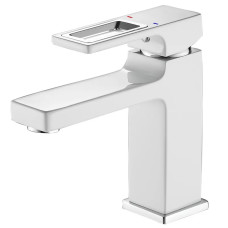Смеситель для умывальника MIXXUS PREMIUM DANTE 001 NUT WHITE-CHROME (Цвет белый матовый, хром) (MI6792)