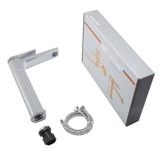 Смеситель для умывальника MIXXUS PREMIUM DEGAS 001 NUT HIGH (MI8246)