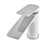 Смеситель для умывальника MIXXUS PREMIUM DERBY 001 NUT WHITE-CHROME (Цвет белый матовый, хром) (MI6613)