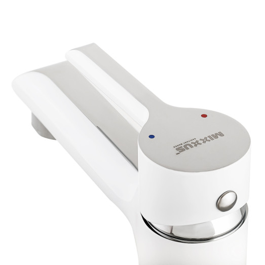 Смеситель для умывальника MIXXUS PREMIUM EDEM 001 WHITE (Цвет белый, хром) (MI5843)