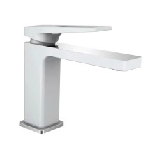 Змішувач для умивальника MIXXUS PREMIUM GROG 001 WHITE (Колір білий, хром) (MI5939)