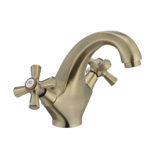 Смеситель для умывальника MIXXUS PREMIUM RETRO BRONZE-161 (Цвет бронза) (MI1650)
