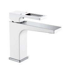 Змішувач для умивальника MIXXUS PREMIUM WALTER 001 NUT WHITE-CHROME (Колір білий, хром) (MI6620)