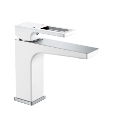 Змішувач для умивальника MIXXUS PREMIUM WALTER 001 NUT WHITE-CHROME (Колір білий, хром) (MI6620)