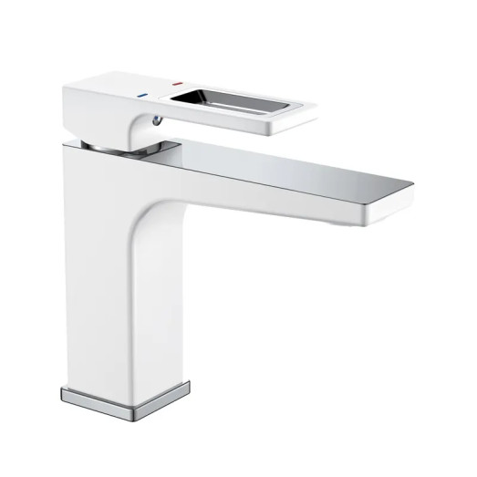 Змішувач для умивальника MIXXUS PREMIUM WALTER 001 NUT WHITE-CHROME (Колір білий, хром) (MI6620)