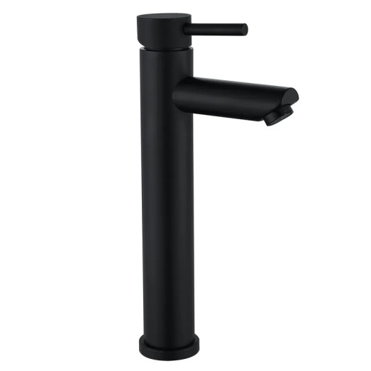 Смеситель для умывальника MIXXUS SUS-001-A-HIGH BLACK из нержавеющей стали SUS304 (MI8472)