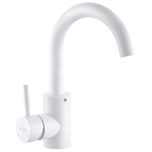 Смеситель для умывальника MIXXUS SUS-001-C WHITE из нержавеющей стали SUS304 (Цвет белый) (MI5754)