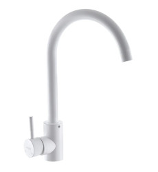 Смеситель для умывальника MIXXUS SUS-011-2 WHITE из нержавеющей стали SUS304 (Цвет белый) (MI5755)