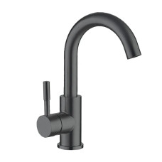 Смеситель для умывальника MIXXUS SUS-011-B GRAPHITE из нержавеющей стали SUS304 (Цвет графит) (MI5906)