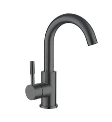 Смеситель для умывальника MIXXUS SUS-011-B GRAPHITE из нержавеющей стали SUS304 (Цвет графит) (MI5906)